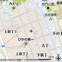 長崎県島原市下新丁2381周辺の地図