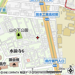 元旦ビューティ工業株式会社　熊本営業所周辺の地図