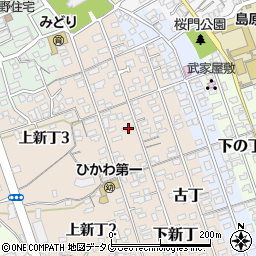 長崎県島原市下新丁2378周辺の地図