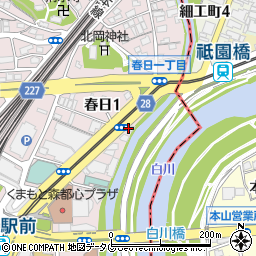熊本地所株式会社　不動産営業部周辺の地図