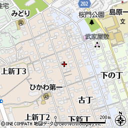 長崎県島原市下新丁2379周辺の地図
