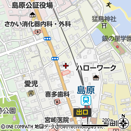 長崎県島原市片町680周辺の地図
