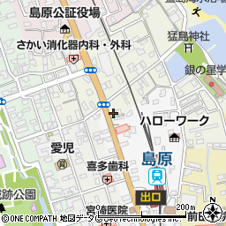 長崎県島原市片町678周辺の地図