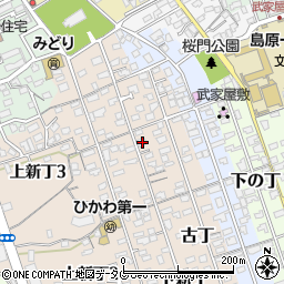 長崎県島原市下新丁2373周辺の地図