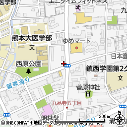 ホワイト急便　九品寺営業所周辺の地図