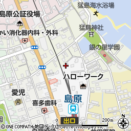 長崎県島原市片町673周辺の地図