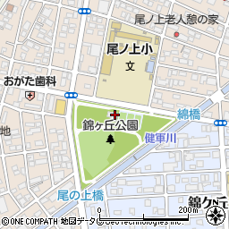 錦ヶ丘公園トイレ周辺の地図