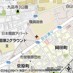 株式会社香梅　白山本店周辺の地図
