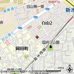 熊本県理容生活衛星同業組合　熊本高等理容学校周辺の地図