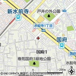 ハタオ葬儀社　水前寺斎場周辺の地図