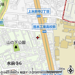 株式会社キューヘン　熊本営業所周辺の地図