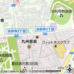 株式会社コウナン・レクセル水前寺事務所周辺の地図