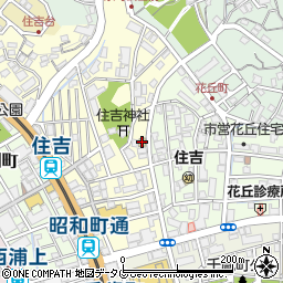 ファミリーマート長崎住吉店周辺の地図