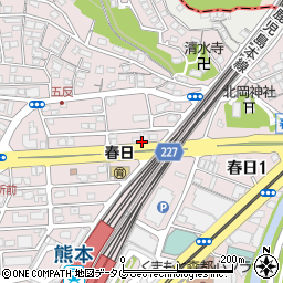 熊本県熊本市西区春日3丁目4周辺の地図