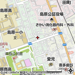 長崎美容院周辺の地図