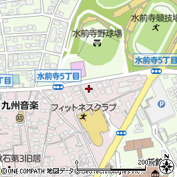 熊本聖三一教会周辺の地図