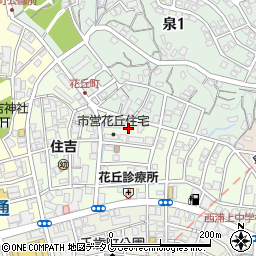 長崎県長崎市花丘町10周辺の地図