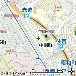 長崎県長崎市中園町16周辺の地図