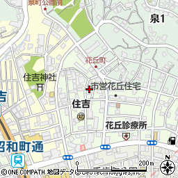 長崎県長崎市花丘町8周辺の地図