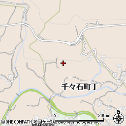 長崎県雲仙市千々石町丁（上峰名）周辺の地図