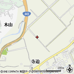 熊本県上益城郡益城町寺迫周辺の地図