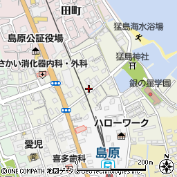 長崎県島原市宮の町周辺の地図