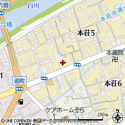 セブンイレブン熊本本荘５丁目店周辺の地図