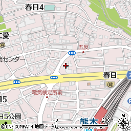 熊本県熊本市西区春日3丁目8周辺の地図