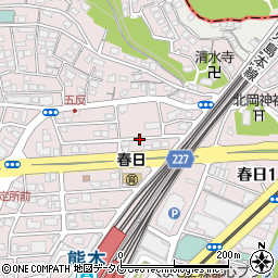 熊本駅から250m激近内田邸駐車場周辺の地図