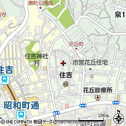 長崎県長崎市花丘町5周辺の地図