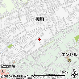 熊本県熊本市東区榎町周辺の地図