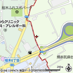 株式会社ワタナベ　熊本営業所周辺の地図