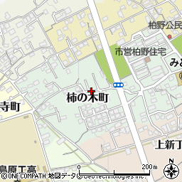 長崎県島原市柿の木町周辺の地図