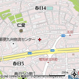 熊本駅から車で3分セブイレ近く山下邸駐車場周辺の地図