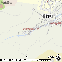 若竹県警AP上周辺の地図