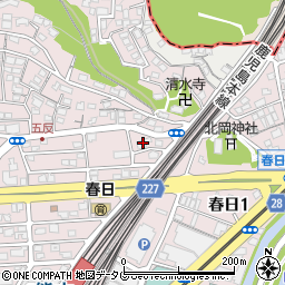 熊本県熊本市西区春日3丁目1-20周辺の地図