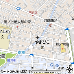 熊本県商品リサイクル事業協同組合　本部周辺の地図
