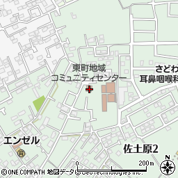 東町地域コミュニティセンター周辺の地図