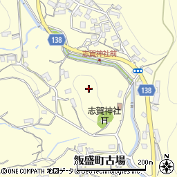 長崎県諫早市飯盛町古場周辺の地図