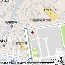 九州防衛局熊本防衛支局　設備課周辺の地図