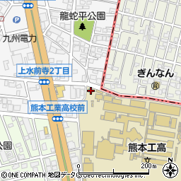 熊本県熊本市中央区上京塚町5-2周辺の地図