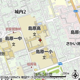 長崎県立島原高校同窓会事務局周辺の地図