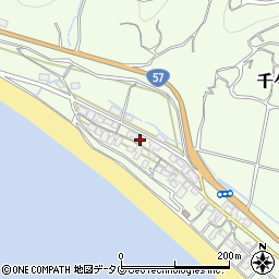 長崎県雲仙市千々石町丙1201周辺の地図