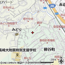 長崎県長崎市柳谷町24-22周辺の地図