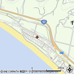 長崎県雲仙市千々石町丙1196周辺の地図