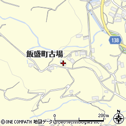 長崎県諫早市飯盛町古場1254周辺の地図