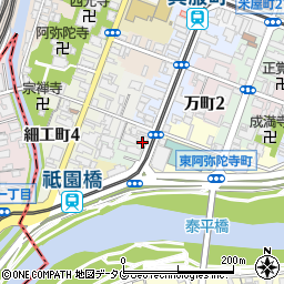 熊本県熊本市中央区西阿弥陀寺町53周辺の地図
