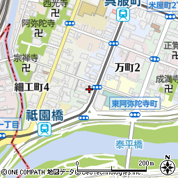 熊本県熊本市中央区西阿弥陀寺町55周辺の地図