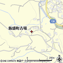 長崎県諫早市飯盛町古場1247周辺の地図