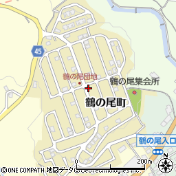 長崎県長崎市鶴の尾町周辺の地図